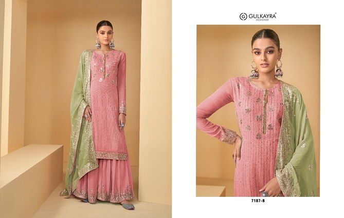 Gulkayra Jhilmil Heavy Festive Wear Wholesale Georgette Salwar Suits Catalog